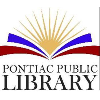The logo for the pontiac public library.