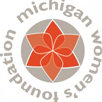 The michigan women's forum logo.