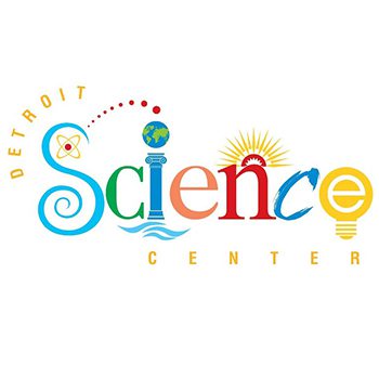 The logo for the detroit science center.