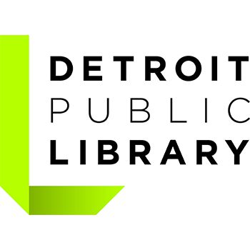 Detroit public library logo.