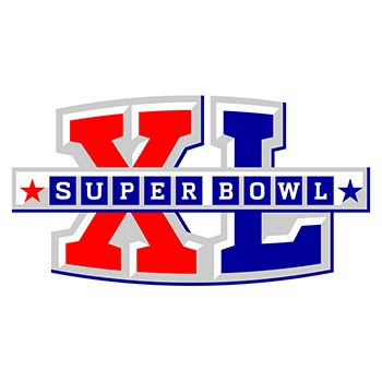 The xl super bowl logo on a white background.