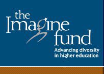 The imagine fund logo with the words advancing diversity in higher education.