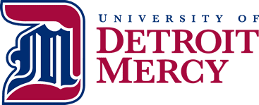 The university of detroit mercy logo.