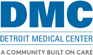 Dmc detroit medical center logo.