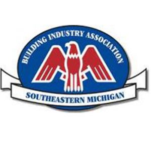 The logo for the building industry association of southeast michigan.